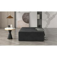 Designový taburet Kelim 7 - sametové čalounění v tmavě šedé 01