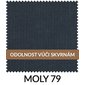 Tkanina Moly 79 - tmavě modrá