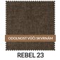 Tkanina Rebel 23 - hnědá