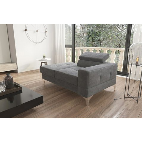 Malé sofa Toscana - středně šedá 01