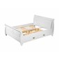 Manželská postel z masivu borovice Toskania 2 - 160 x 200 cm - bílá / medová borovice 08