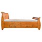 Manželská postel z masivu Toskania 2 - 160 x 200 cm - medová borovice 03
