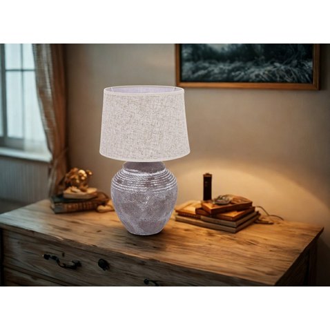 Stolní lampa 159357 - šedobéžová 01