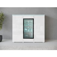 Vysoká komoda VERA - čistý design a praktický prostor v bílém provedení 01