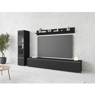 Obývací sestava VERA I - styl a lehkost obývacího pokoje v černém grafitu 01