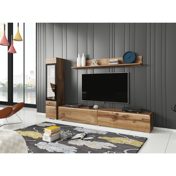 Obývací sestava VERA I - harmonie stylu v odstínu dub wotan 01