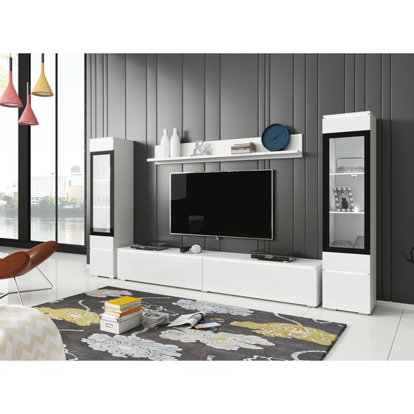 Obývací sestava VERA II - kouzelná atmosféra domova v bílém provedení 01