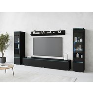 Obývací sestava VERA II - moderní šarm v odstínu černého grafitu 01