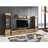 Obývací sestava VERA II - moderní elegance v přírodním tónu dubu wotan 01