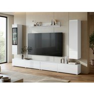Obývací sestava Vera XL - čistý design a praktický prostor v bílém provedení 01