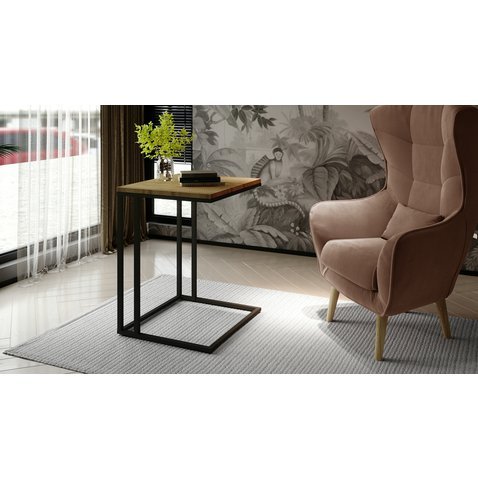 Designový konferenční stolek Vigo - dub sonoma - 01