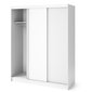 Šatní skříň Biancco III s posuvnými dveřmi - bílá / 180 cm - 06