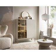 Vitrína s osvětlením Sento - kašmír 05