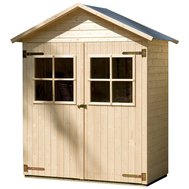 Praktický dřevěný domek Weka 357 – přírodní provedení