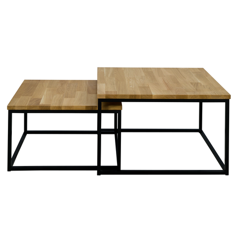 Dřevěný set konferenčních stolků Ginom 1 - 01