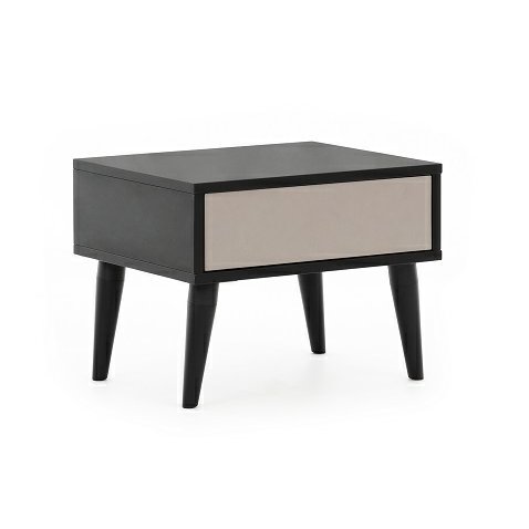 Černý noční stolek Ufficio - 01