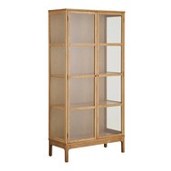 Vitrína Zamora 126×40×180 cm dubový dekor