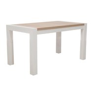 Rozkládací jídelní stůl STL 40 - 80 x 140 cm - bílá / dub sonoma