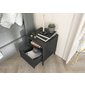 Noční stolek v minimalistickém designu Dancan Mirka - černá 05