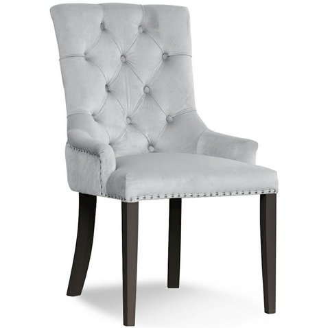 Luxusní židle AUGUST 4 - stříbrná - 01
