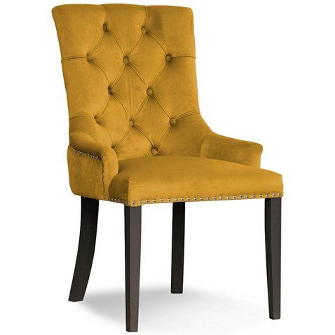 Luxusní židle AUGUST 1 - medová žlutá - 01