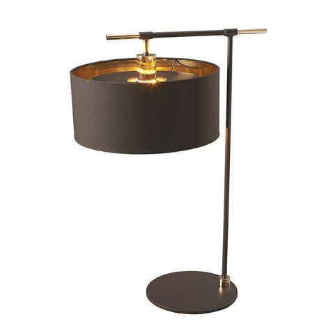 Designová stolní lampa Balance - moka / mosaz 01