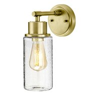 Elegantní koupelnové svítidlo Morvah - broušená mosaz