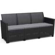 Třímístná zahradní sofa Claire - grafit