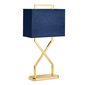 Designová stolní lampa Cross - modrá / zlatá 02