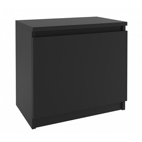 Moderní noční stolek Simply - černý - 01