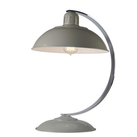 Retro stolní lampa Franklin - šedá 01