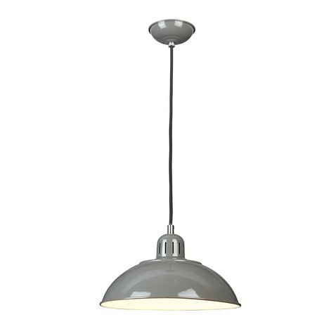 Závěsná kuchyňská lampa Franklin - šedá 01