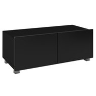 Televizní stolek CALABRINI 100 cm - černá/černý lesk