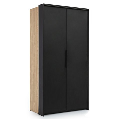 Stylová šatní skříň Black loft - levá 01