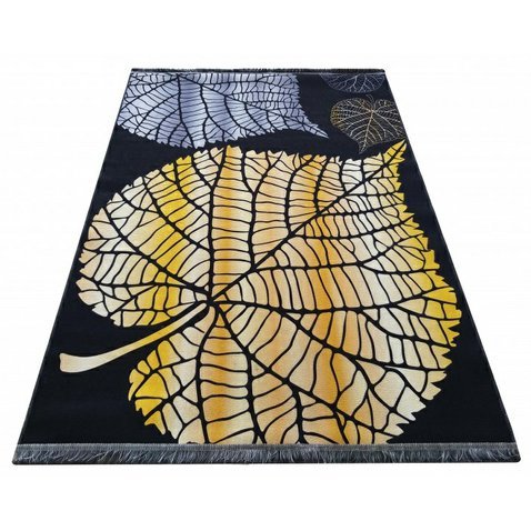 VÝPRODEJ - Moderní koberec Horeca 09 - zlatý list - 160x220 cm - 01
