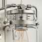 Nástěnná lampa Brinley ve vintage stylu - brushed nickel 04