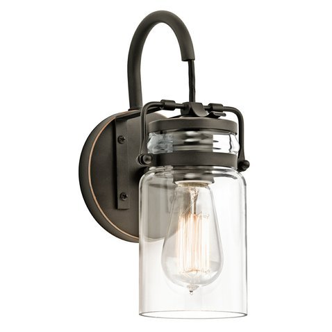 Nástěnná lampa Brinley ve vintage stylu - old bronze 01