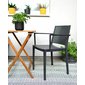 Elegantní židle Grid Armchair s područkami - antracit - 02
