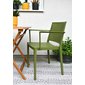 Jednoduchá židle Bars Armchair s područkami - olivová - 02