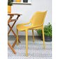 Praktická židle Bilros - hořčicově žlutá - 02