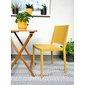Elegantní židle Grid - hořčicově žlutá - 02
