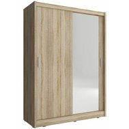 Šatní skříň s jedním zrcadlem Maja - 130 cm