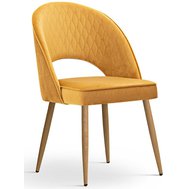 Židle Ponte 10 - žlutá/dub sonoma