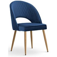 Židle Ponte 8 - tmavě modrá/dub sonoma