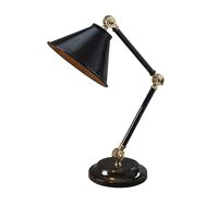 Retro stolní lampa Provence Element - černá / mosaz