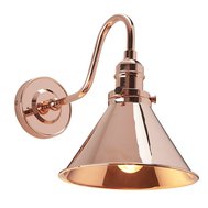 Nástěnná lampa Provence - leštěná měď