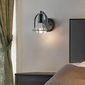 Nástěnná lampa Somerset - černá / čiré sklo 08