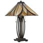 Vysoká vitrážová stolní lampa Asheville 02