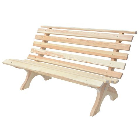 Zahradní dřevěná lavice Retro - přírodní - 01