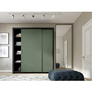 Stylová šatní skříň Frama 185 cm - zelená